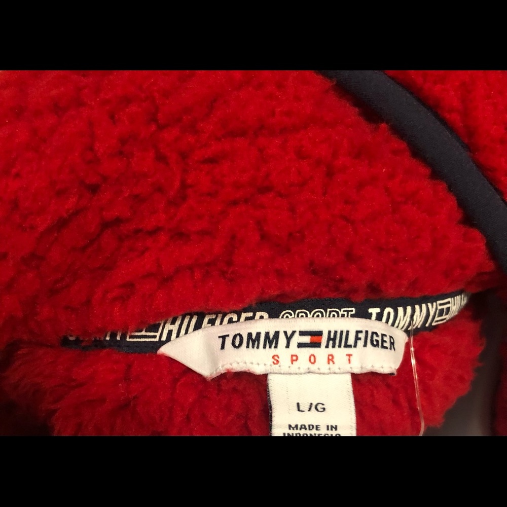 🎉HP X 2 🎉 ❤️‍🔥Tommy Hilfiger Sport❤️‍🔥Teddy Bear Style Pullover ❤️‍🔥 - Picture 7 of 14